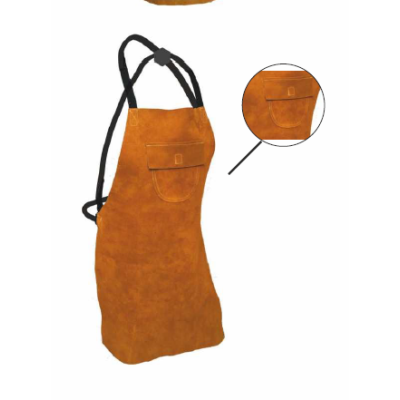 Grembiule in crosta 60x90 allacc. incrociata COD. 29032.L MARRONE